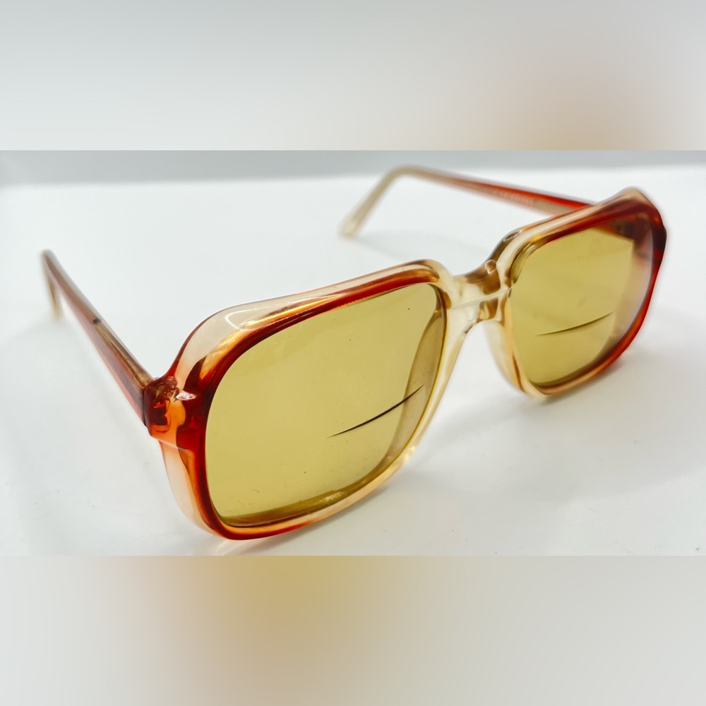 Vintage World of Frames Brown Square Rectangular Sunglasses Frames Only